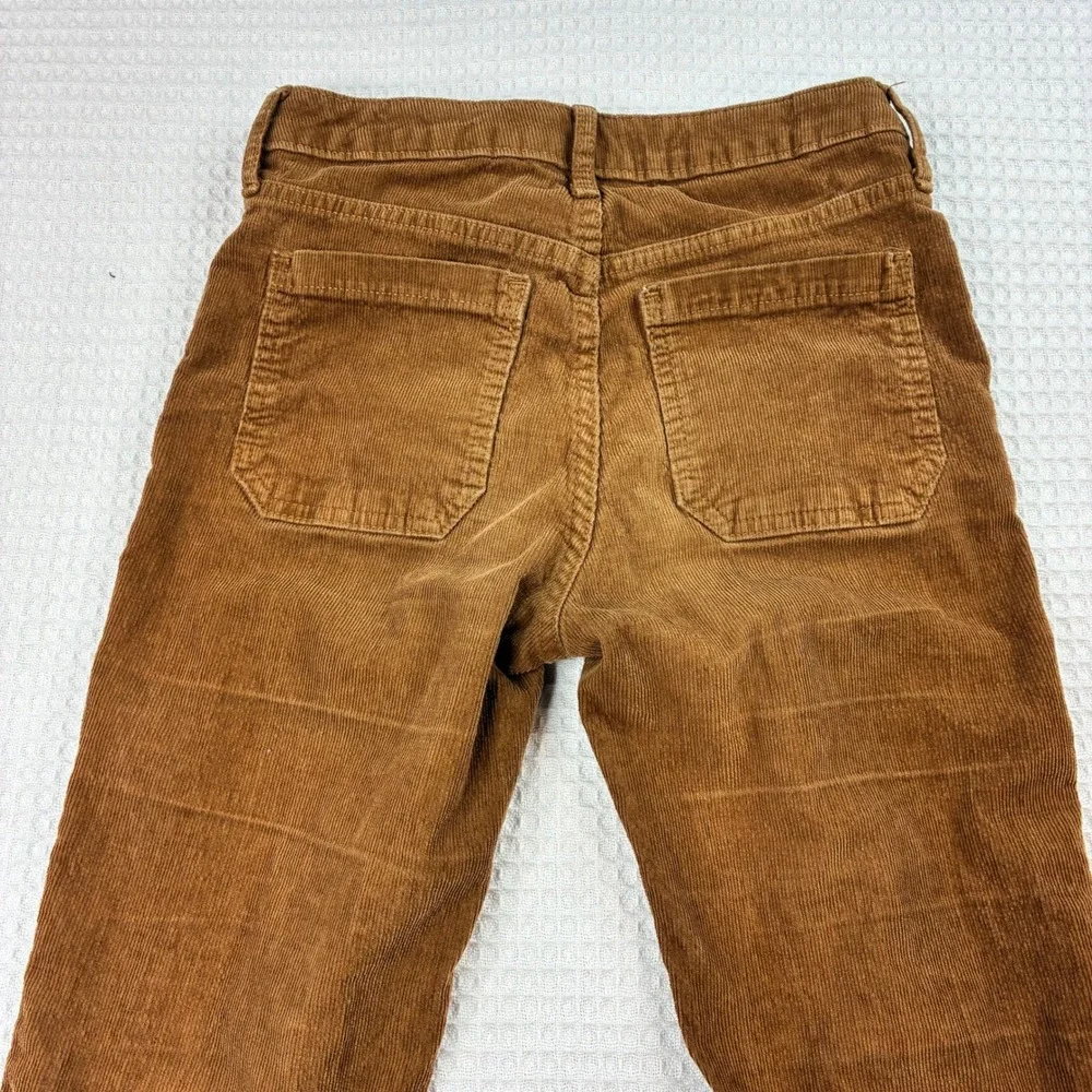 Gap Kids Brown Corduroy '70s Flare Pants Size 14 Stretch Front Patch Pockets